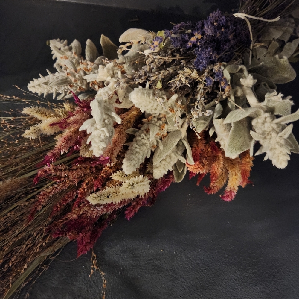 Real Dried Flower Bouquet. 29 Inches Long. - Picture 4 of 7